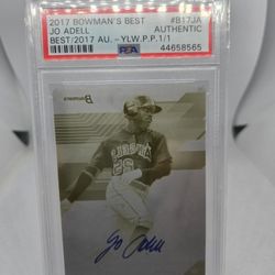 2017 BOWMANS BEST JO ADELL PRINTING PLATE AUTO 1/1
