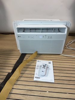 LG 5000 BTU Window Air Conditioner with Remote, Easy Button Control Ultra-Quiet Compact-size Cools 150 Sq.Ft. for Small Room, Washable Filter AC Unit 