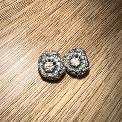 Two Pandora Gold Snowflake Charm