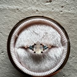Moon Magic - Authentic Rainbow Moonstone, Ruby, Garnet, Rose Quartz, Obsidian, Amethyst, Opal Rings/Real 925 Sterling Silver - 18k Rose Gold Rings for