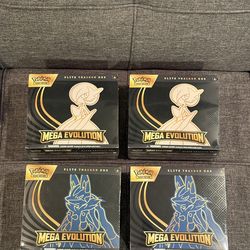 Pokemon Mega Evolutions ETB Lucario & Gardevoir, Sealed, Lot of 4