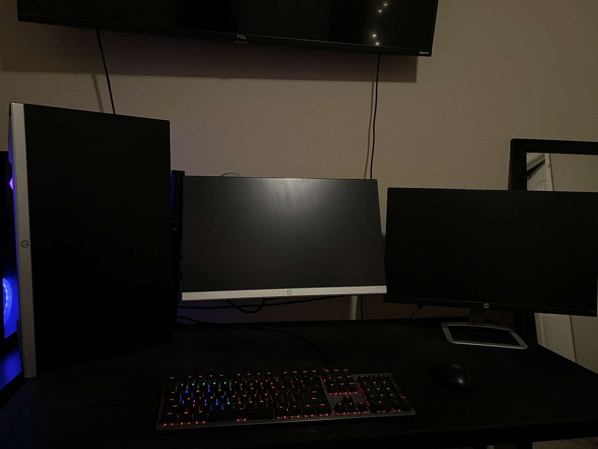 3 Monitors And Dual Monitor Desk Mount