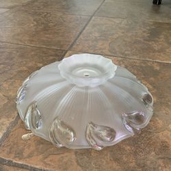 Glass light fixture, no cracks no chips in perfect condition