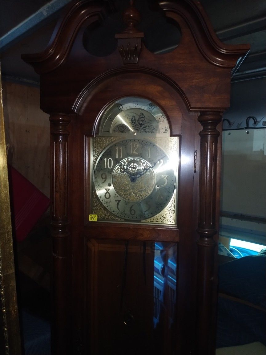 Grandfather Clock And China CABINET FOR SALE