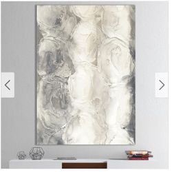    ChurchHomeCollections .co       Designart 'Gray Circles I' Modern & Contemporary Premium Canvas Wall Art