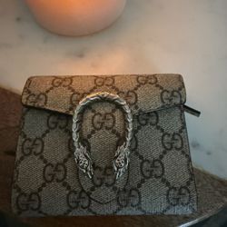 Gucci GG Supreme Monogram Dionysus Card Case Wallet 