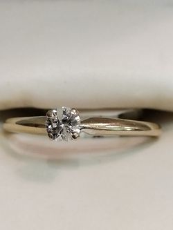 14k DIAMOND RING white gold