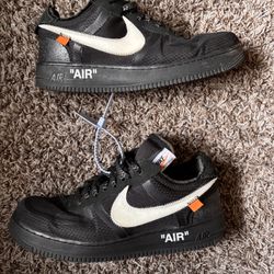 Nike Air Force 1s Off White — Black 
