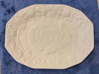 Large Turkey platter, ceramic