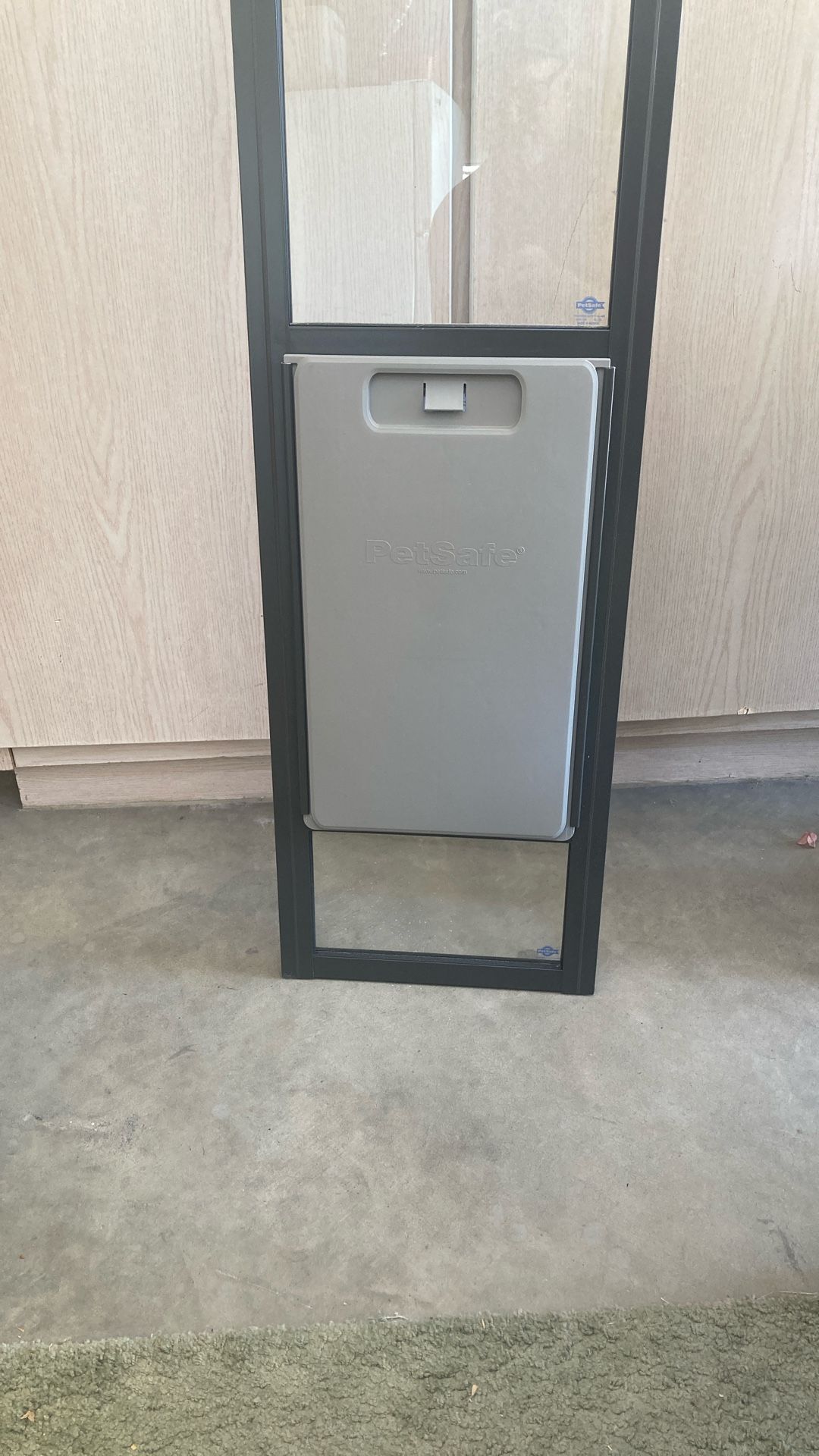 Dog Door Large , Bronze And Fits Sliding Glass Doors 77-81”