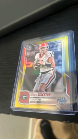 2025 Bowman U Chrome Gunner Stockton 1st True Yellow Refractor /350 Georgia #239