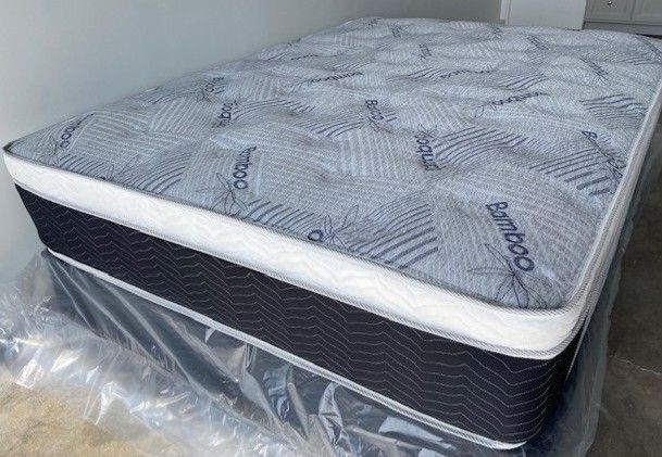 Queen Euro Bamboo Pillow Top!!