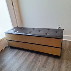 Faux Leather Storage Bins