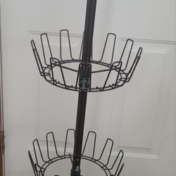 4-TIER Metal Adjustable Revolving Shoe Rack 