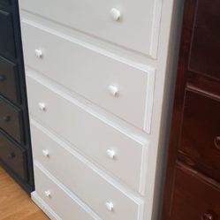 Jumbo Dresser 5 Drawers (white)