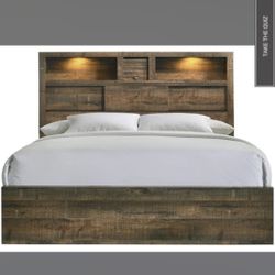 Bluetooth Queen Bed Frame Lighted