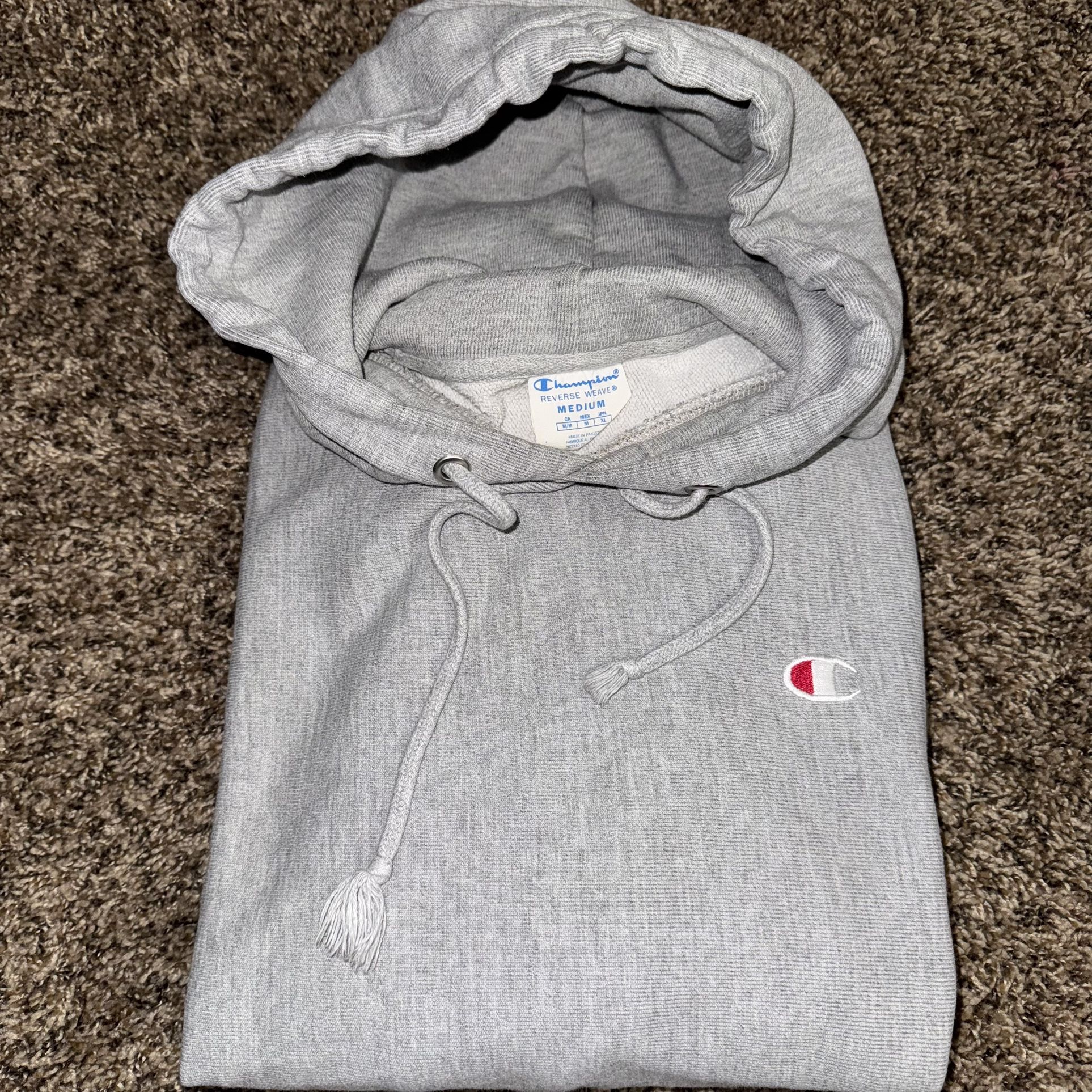 CHAMPION HOODIE SWEATSHIRT (gray)