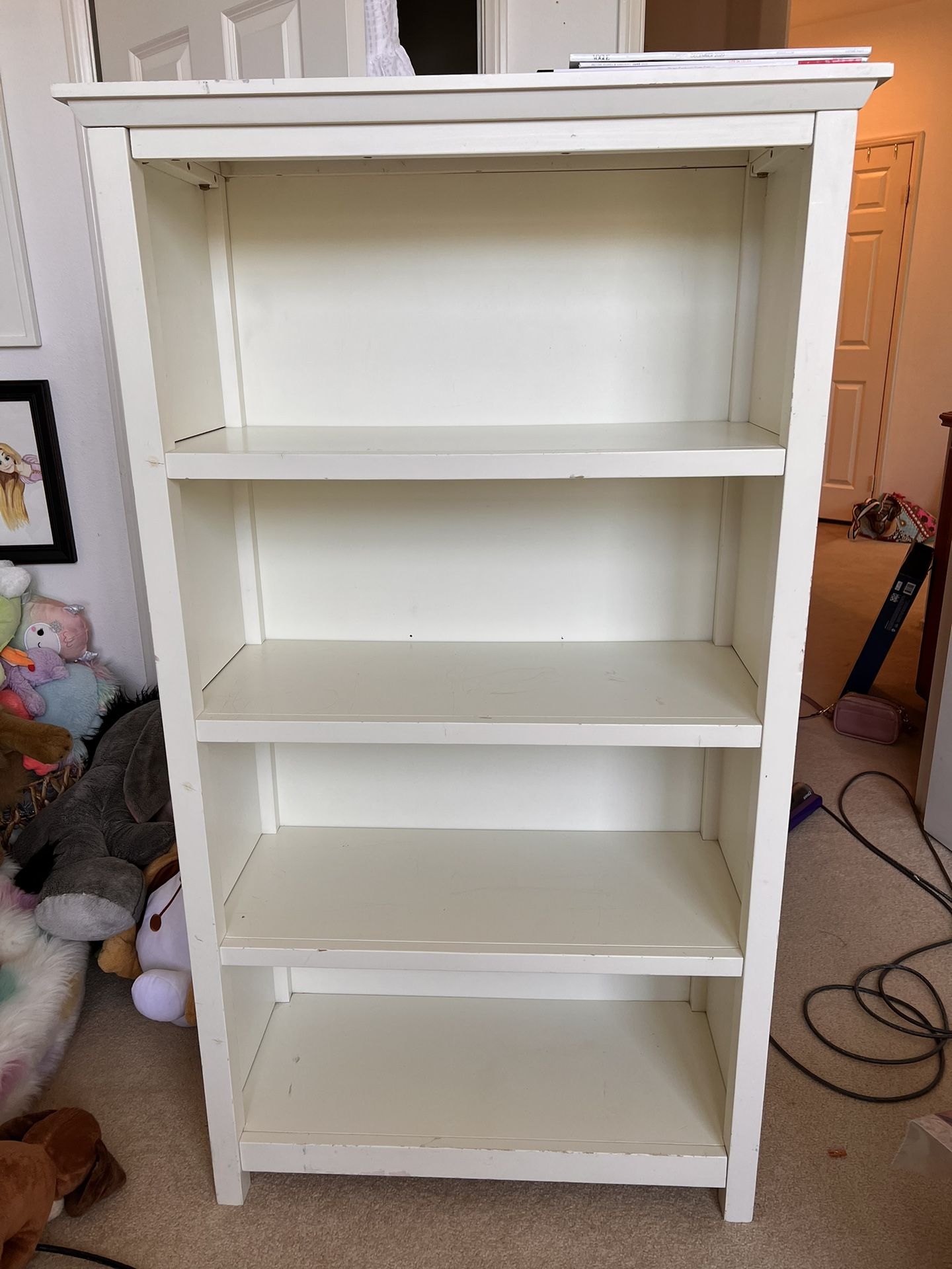 Pottery Barn White Bookshelf