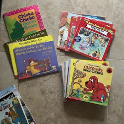 Children’s books - Clifford, Magic School Bus 