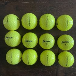 Srixon Yellow Golf Balls Z Stars Great Quality
