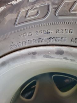 Bridgestone dueler ,tires n wheels