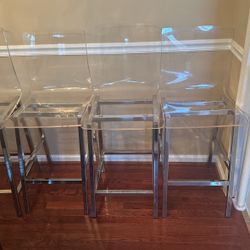Acrylic Accent 36 “ Stools