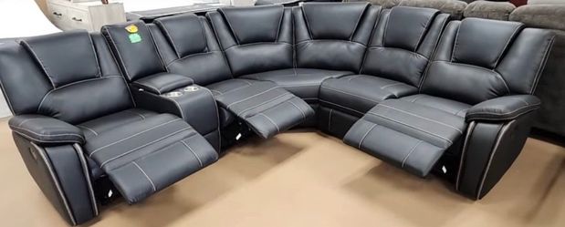 🛋️ Sala Seccional Nueva de Piel Sintética (Bonded Leather)