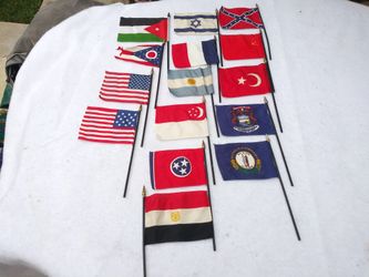 Vintage Flags 15 Pcs
