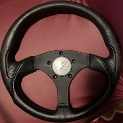 RARE in the US Victor Black Leather Steering Wheel(I bought it out of Italy). $135 FIRM.  I literally got it in today 4/4/26(from Italy) but I also bo