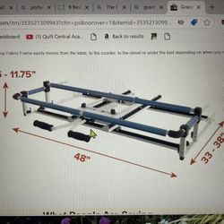 Cutie Table Top Fabric Frame (for Quilting) by Grace Co.