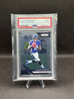 Lamar Jackson Rookie 2018 Prizm PSA 9