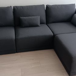 Gray Modular Sectional Sofa