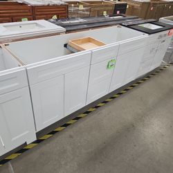 72" White Shaker Solid Wood Bathroom Vanity Cabinet Only 