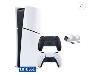 PlayStation 5 slim digital edition 2 controllers like new