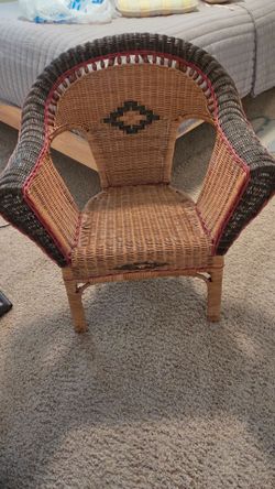Vintage Wicker Armchair