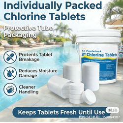 50 lbs 3" Slow-Dissolve Chlorine Tablets