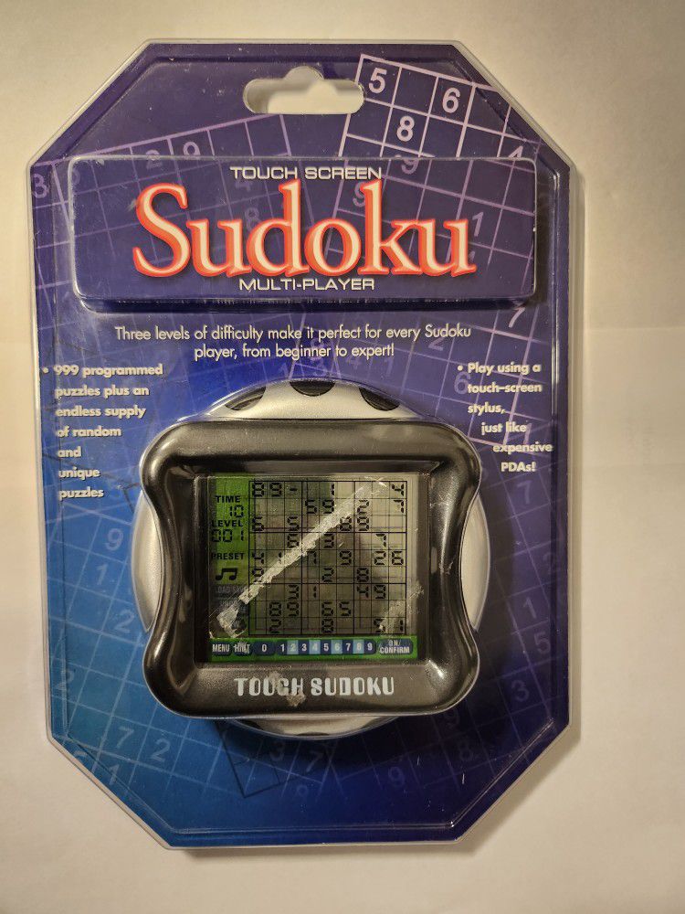 Sudoku Multiplayer Touch Screen With Stylus.  NEW SEALED IN Package.
