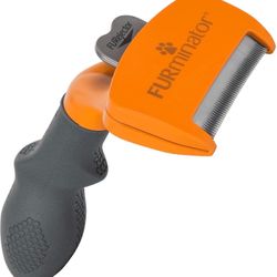 FURminator Medium Dog Undercoat deShedding Tool, Long Hair, Reduces Loose Hair