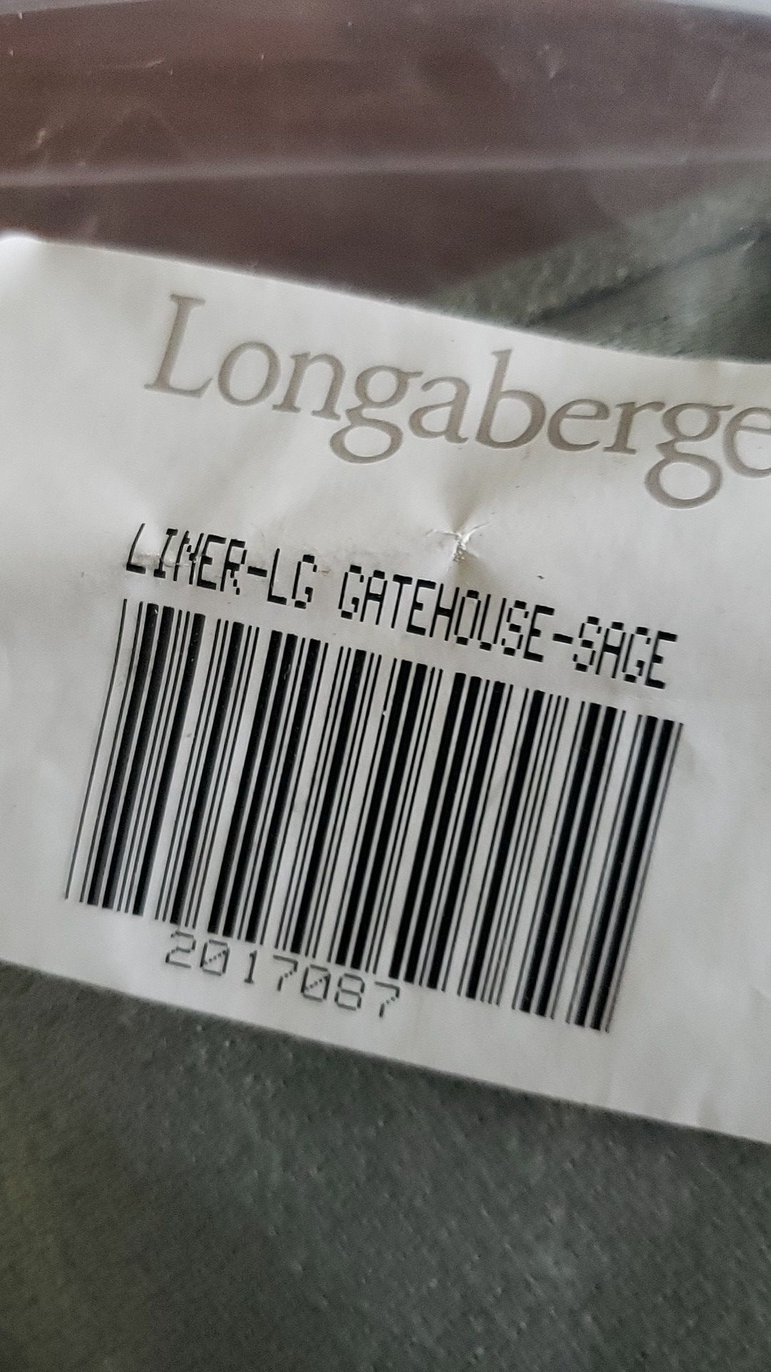 Retired Longaberger liners