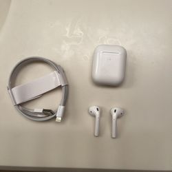 New White AirPods 2 Bluetooth Headphones