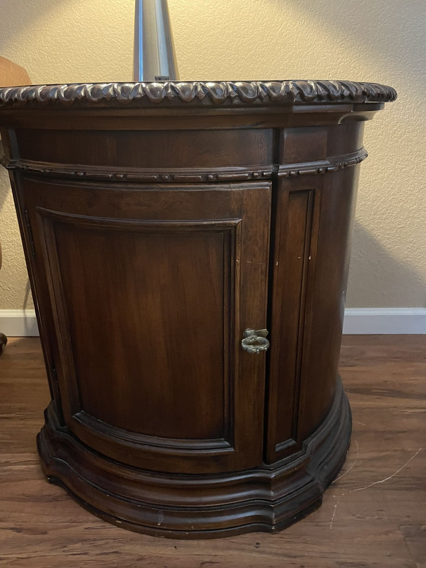 Two Traditional End Tables 