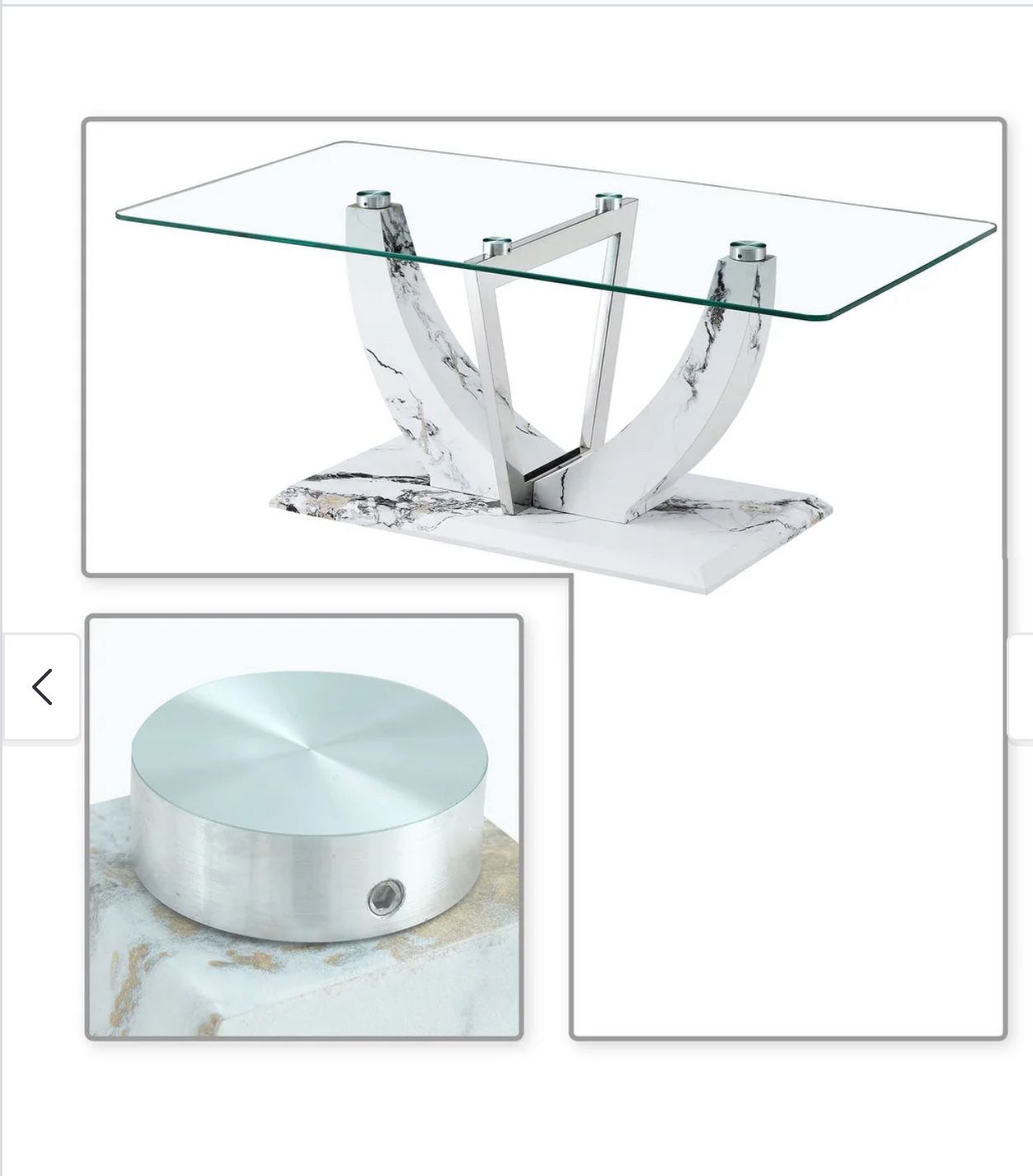 Brand New Glass Dining Table – $200 – SE Portland