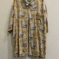 Big Dogs Button Down Men’s Shirt Short Sleeve Size 4 X