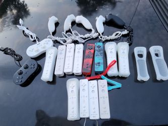 Nintendo Wii controllers 20.00 each Nintendo nunchucks  and Corded controllers 10.00 covers 3.00 each