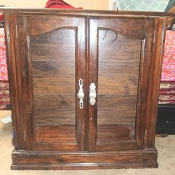 Refinished Small Curio Cabinet for Sale.  