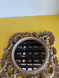 2 Gold Round Mirrors