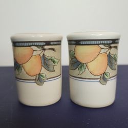 Mikasa Garden Harvest Intaglio Salt and Pepper Shakers