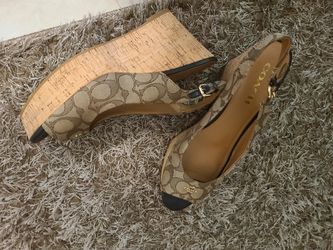 Coach Sling Back Wedge