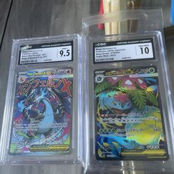 Mega Charizard X Ex UPC & Mega Venusaur Ex CGC Bundle ✨🔥