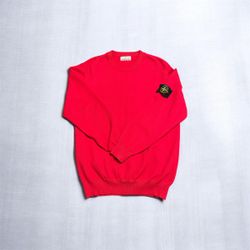STONE ISLAND RED SWEATER